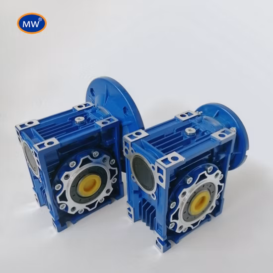 Riduttori a ingranaggi a vite senza fine serie Nmrv con flangia di uscita e ingresso